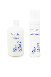Pure + Good Pet Blue Cypress + Neroli Shampoo & Blue Cypress + Neroli Foaming Shampoo Set