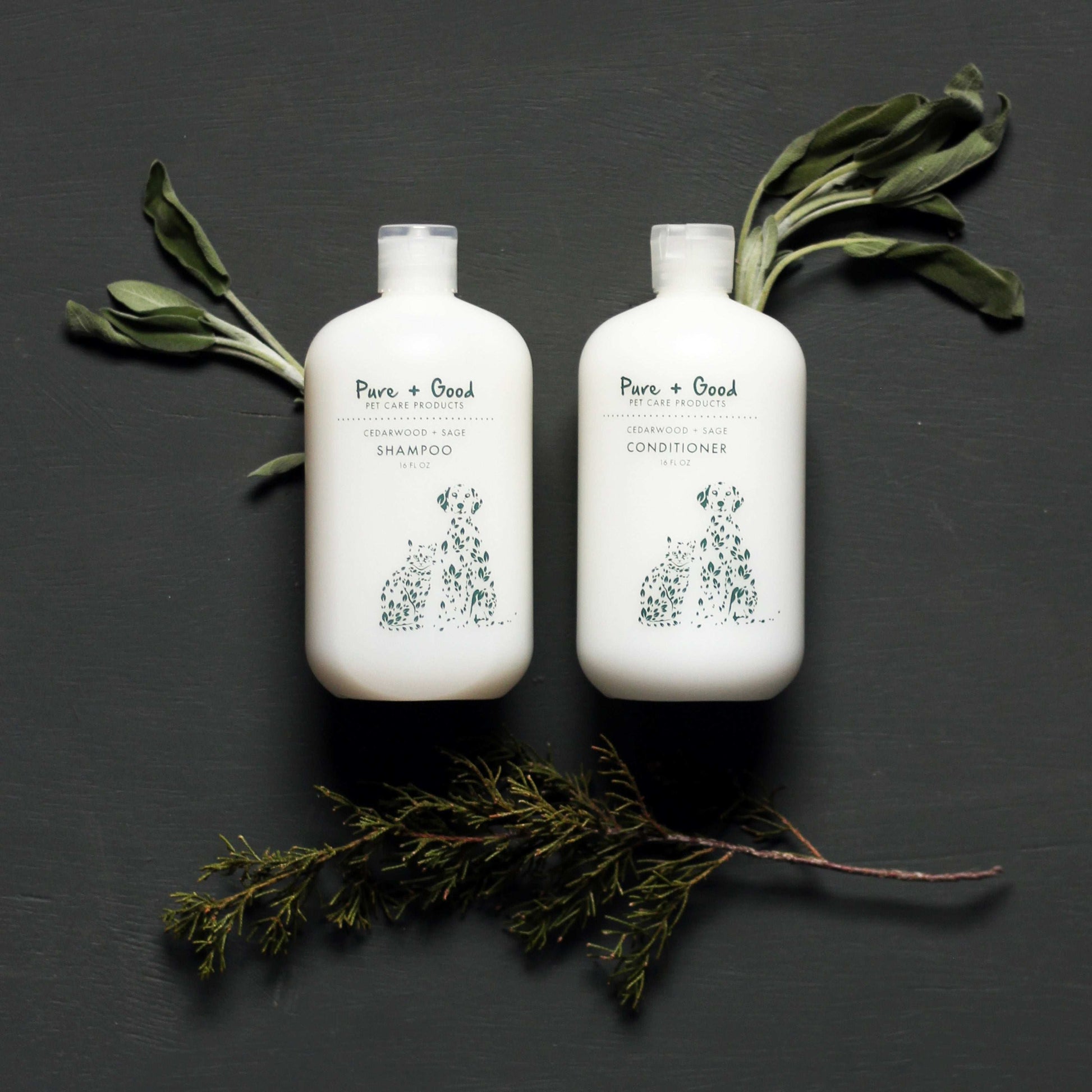 Cedarwood + Sage Shampoo & Conditioner Set