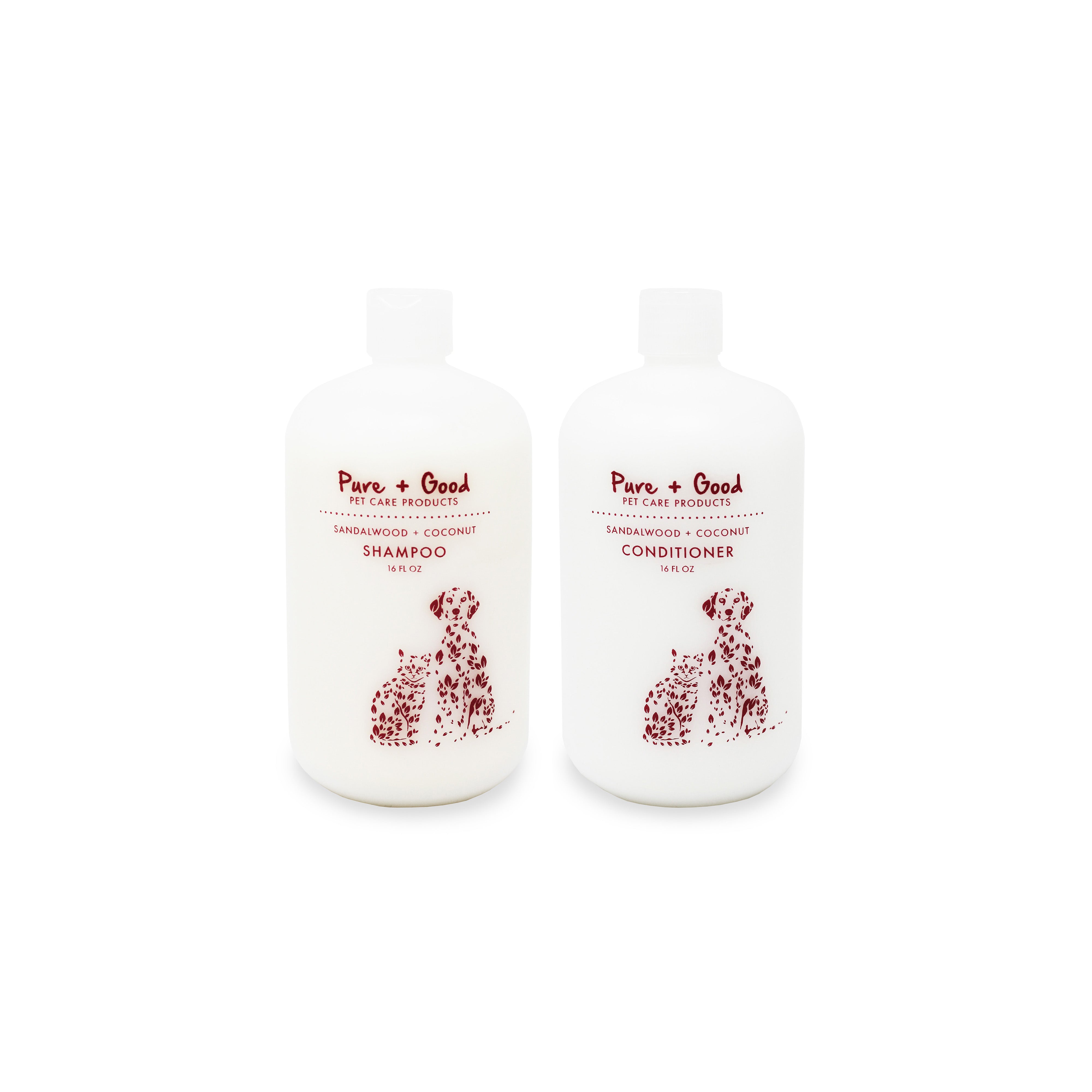 Sandalwood Coconut Shampoo Conditioner set Pure and Good